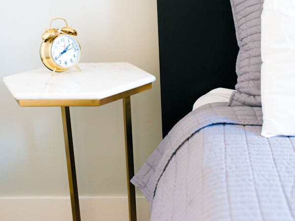 Luxury mid-century modern hotel room MI