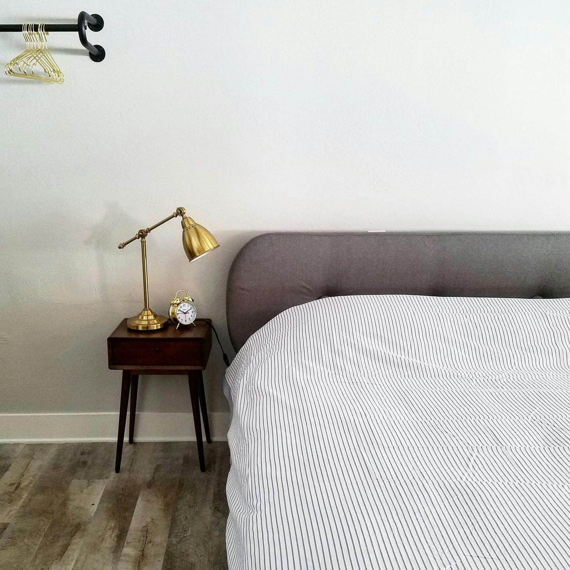 Luxury mid-century modern king hotel room MI