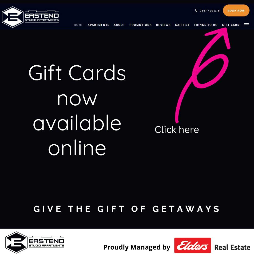 Gift cards available to purchase online