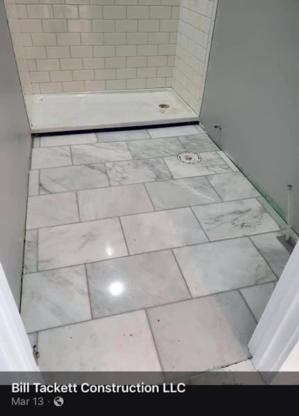 Beautiful marble floors in every bathroom!