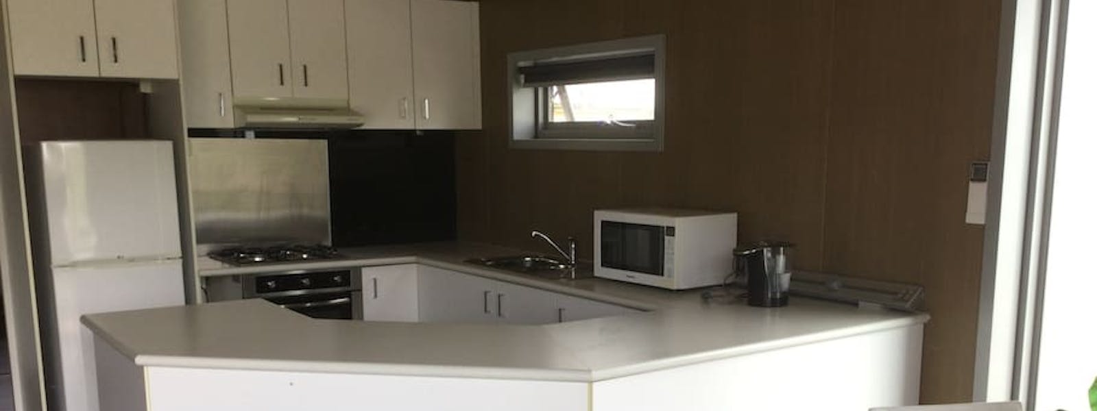 Full kitchen, perfect for longer stays.