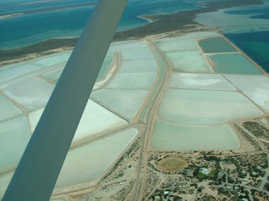 The salt production facility at Useless Loop