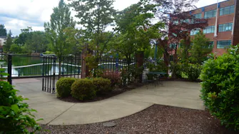 Century Hotel, Lakeside patio, Tualatin, Oregon