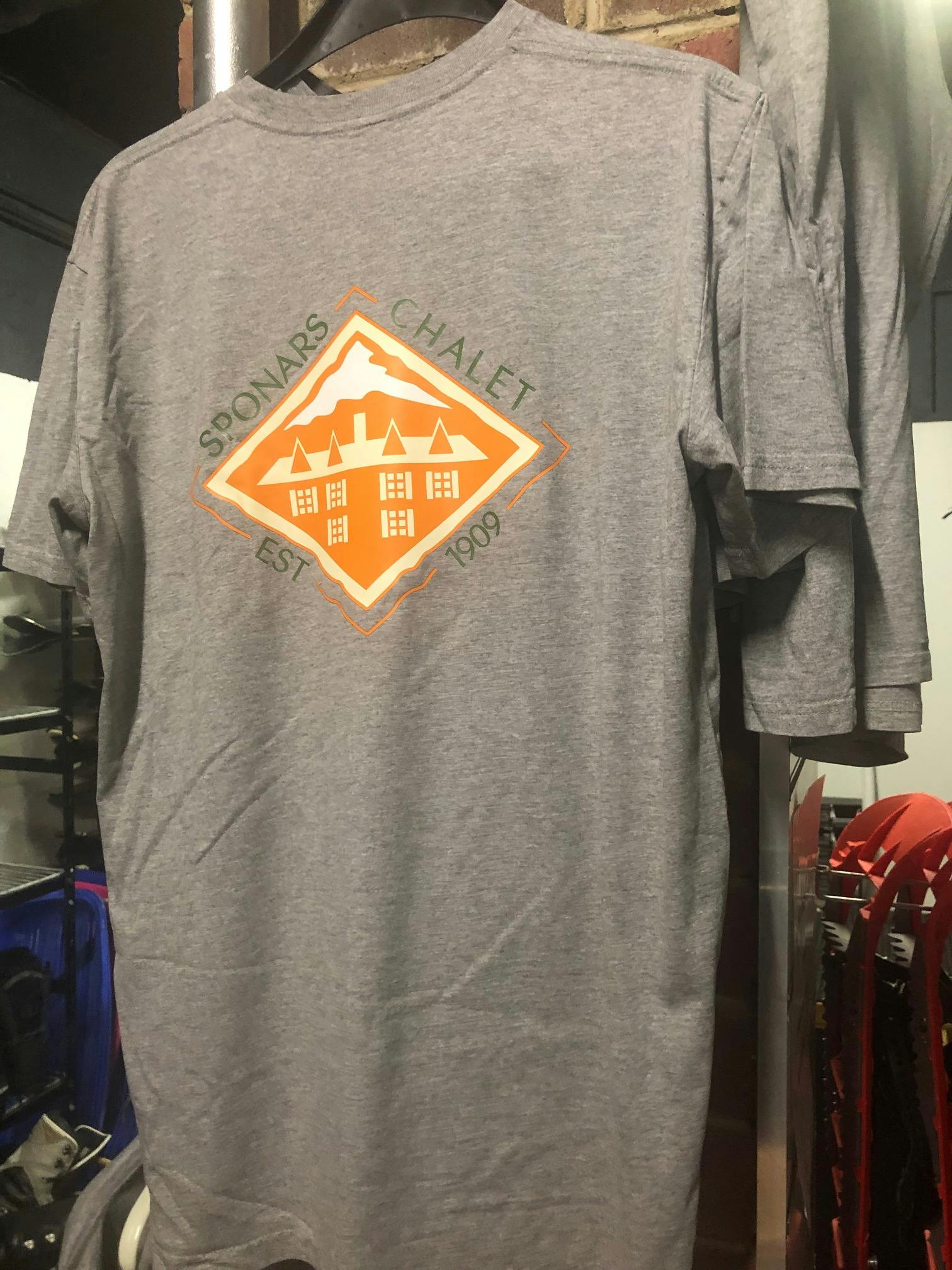 Sponars Chalet Tshirts on sale in the Ski Shop