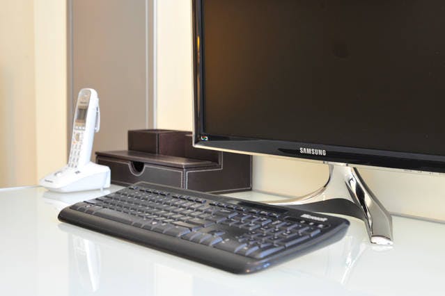 Yonge Suites One Bedroom Suite Workspace