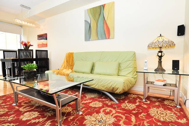 Yonge Suites One Bedroom Suite Living Room