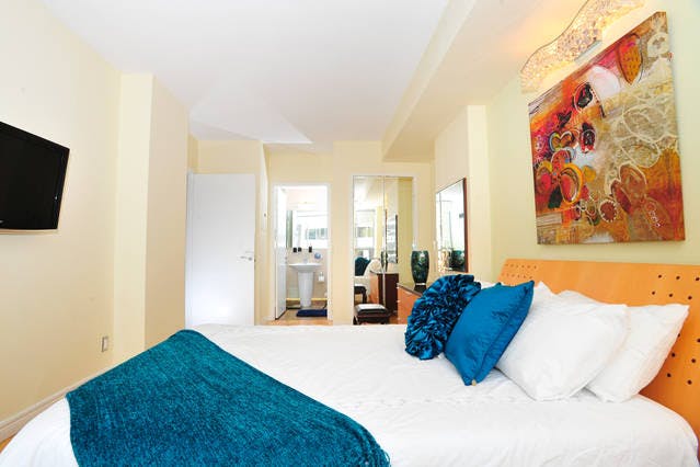 Yonge Suites One Bedroom Suite Bedroom