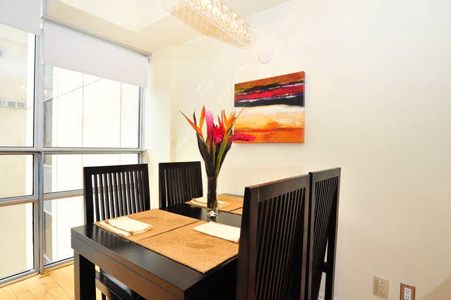 Yonge Suites One Bedroom Suite Dining Room