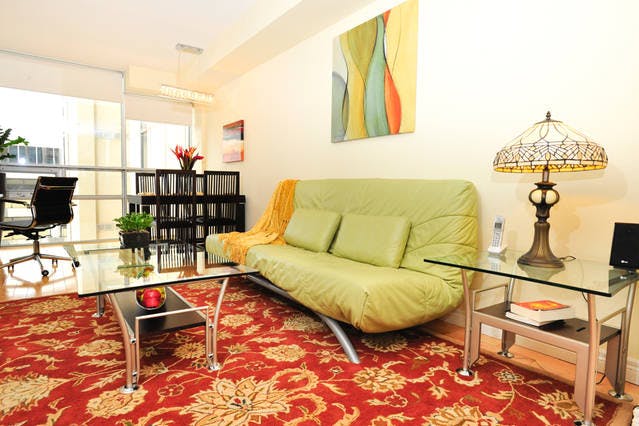 Yonge Suites One Bedroom Suite Living Room