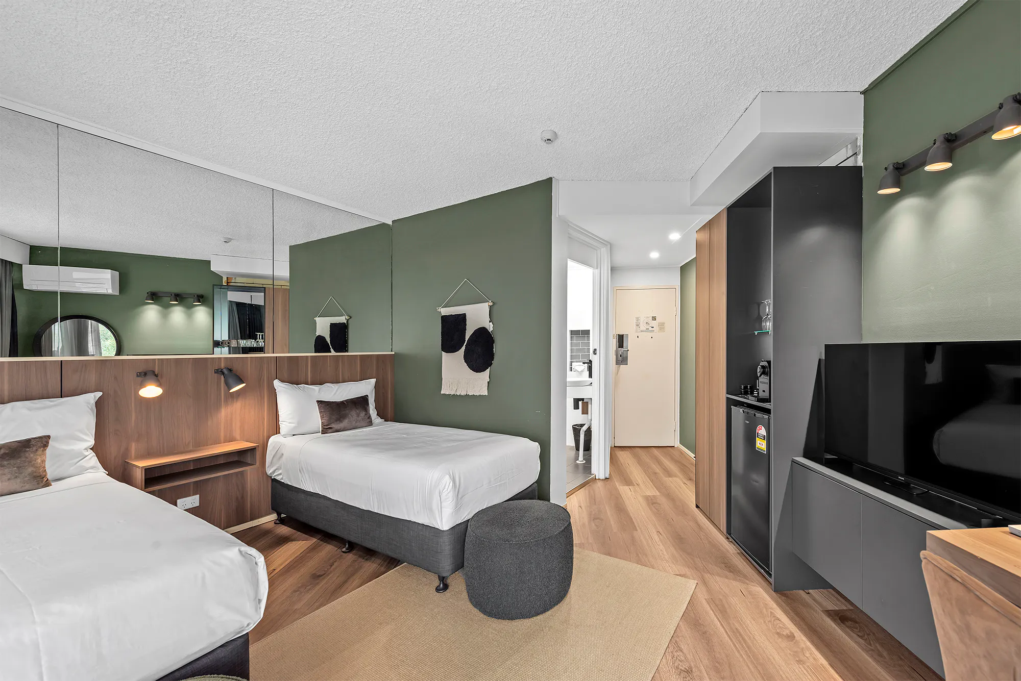 Tower Mill Hotel Brisbane twin room
