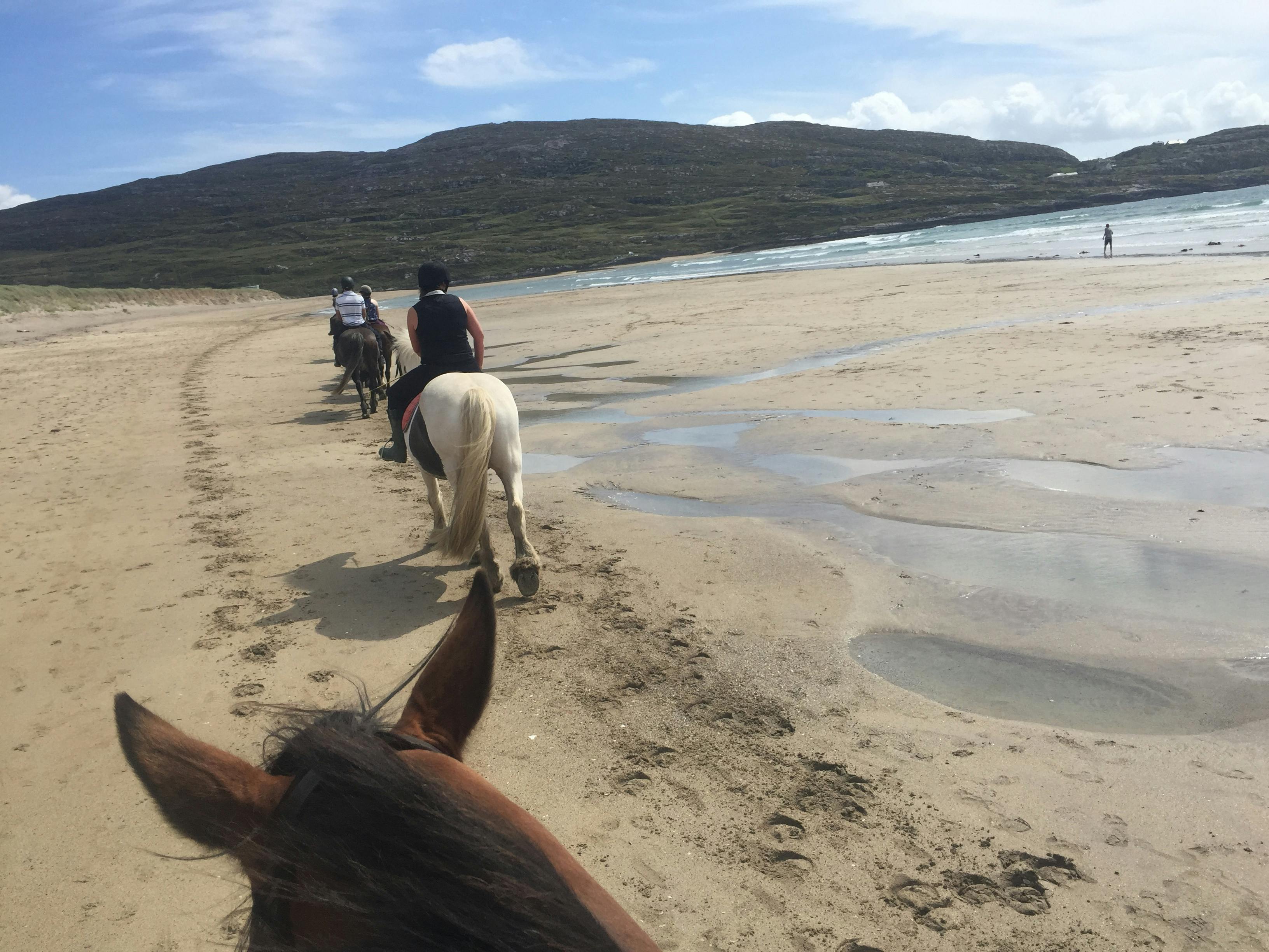 Horse Riding on Derrynane Beach in Kerry Ireland