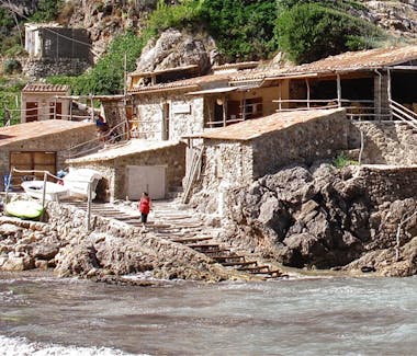 A view from the sea of Cas Patro March, Cala Deia