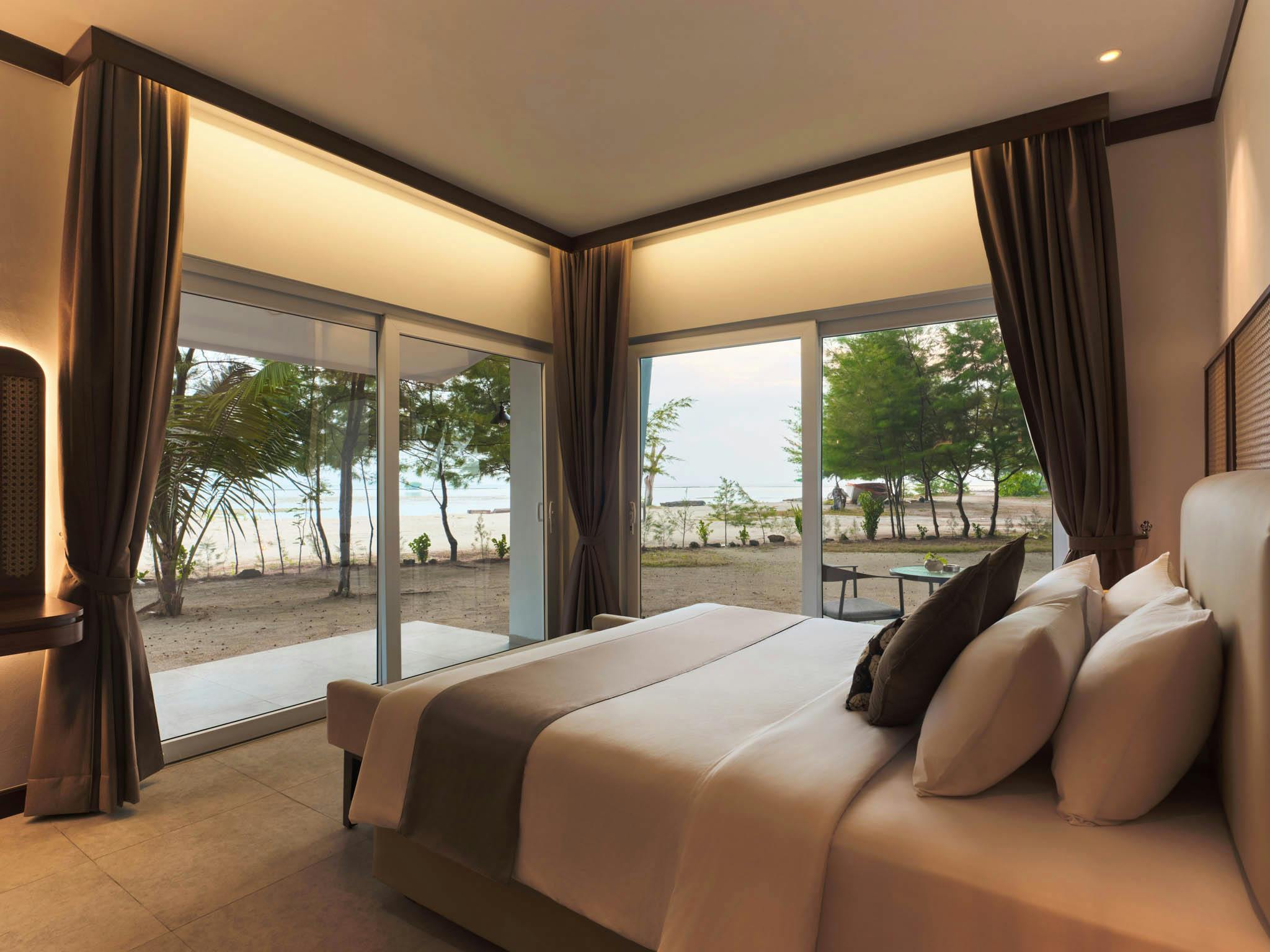 Interior of cabin at Batumera Pulau Payung in Thousand Islands