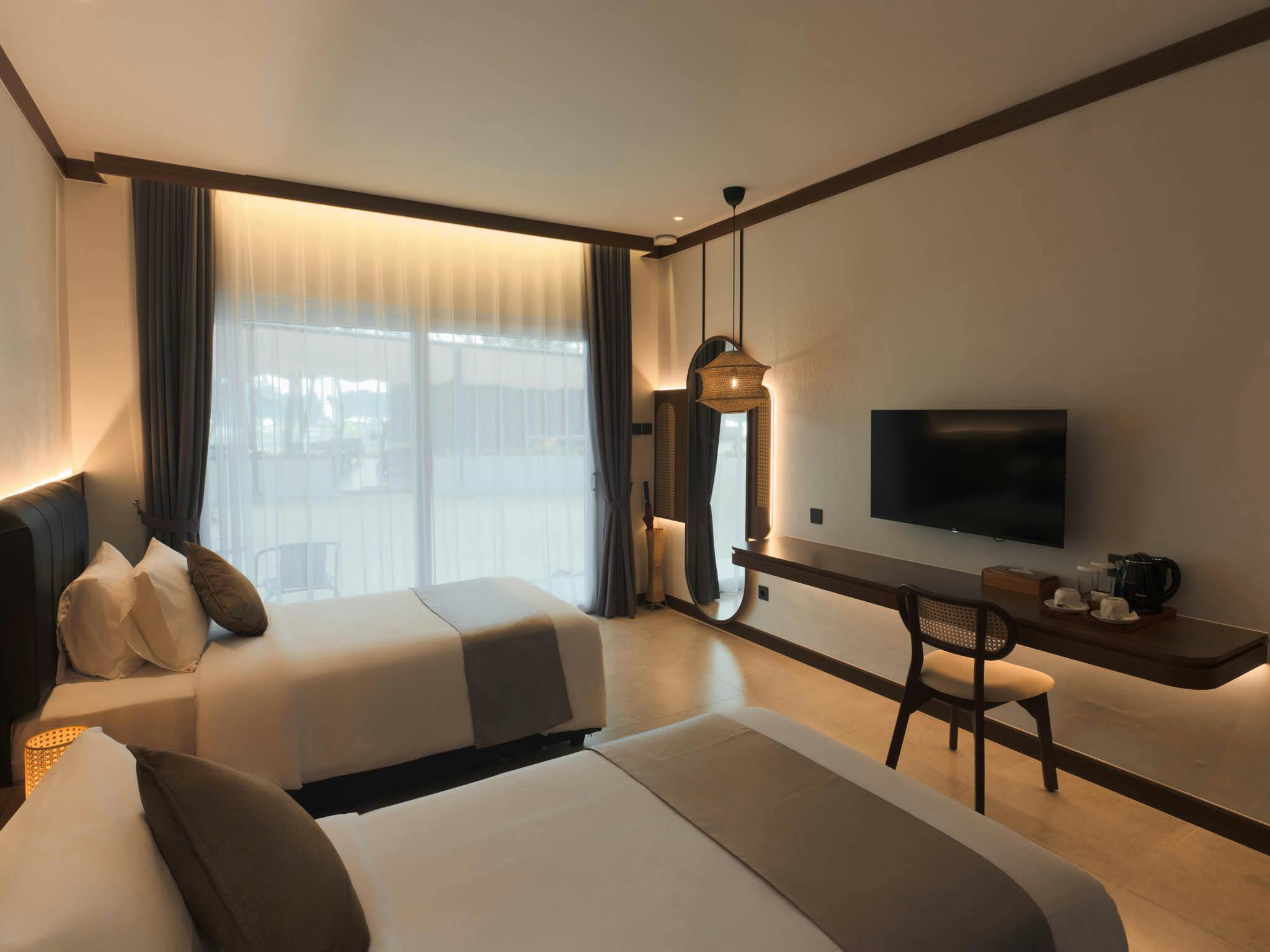 Interior of cabin at Batumera Pulau Payung in Thousand Islands