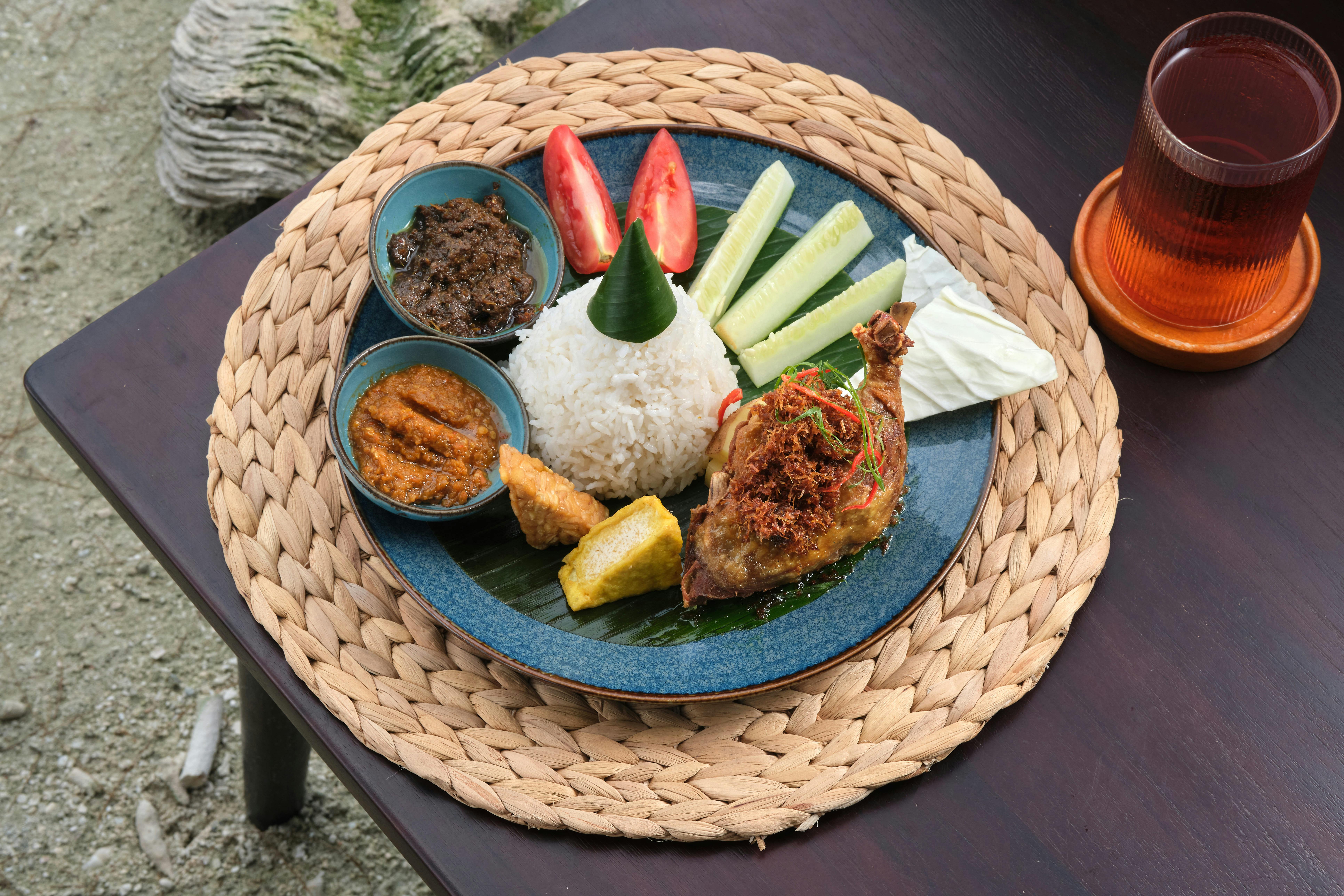 Nasi paket at Santara Restaurant Pulau Payung in Thousand Islands