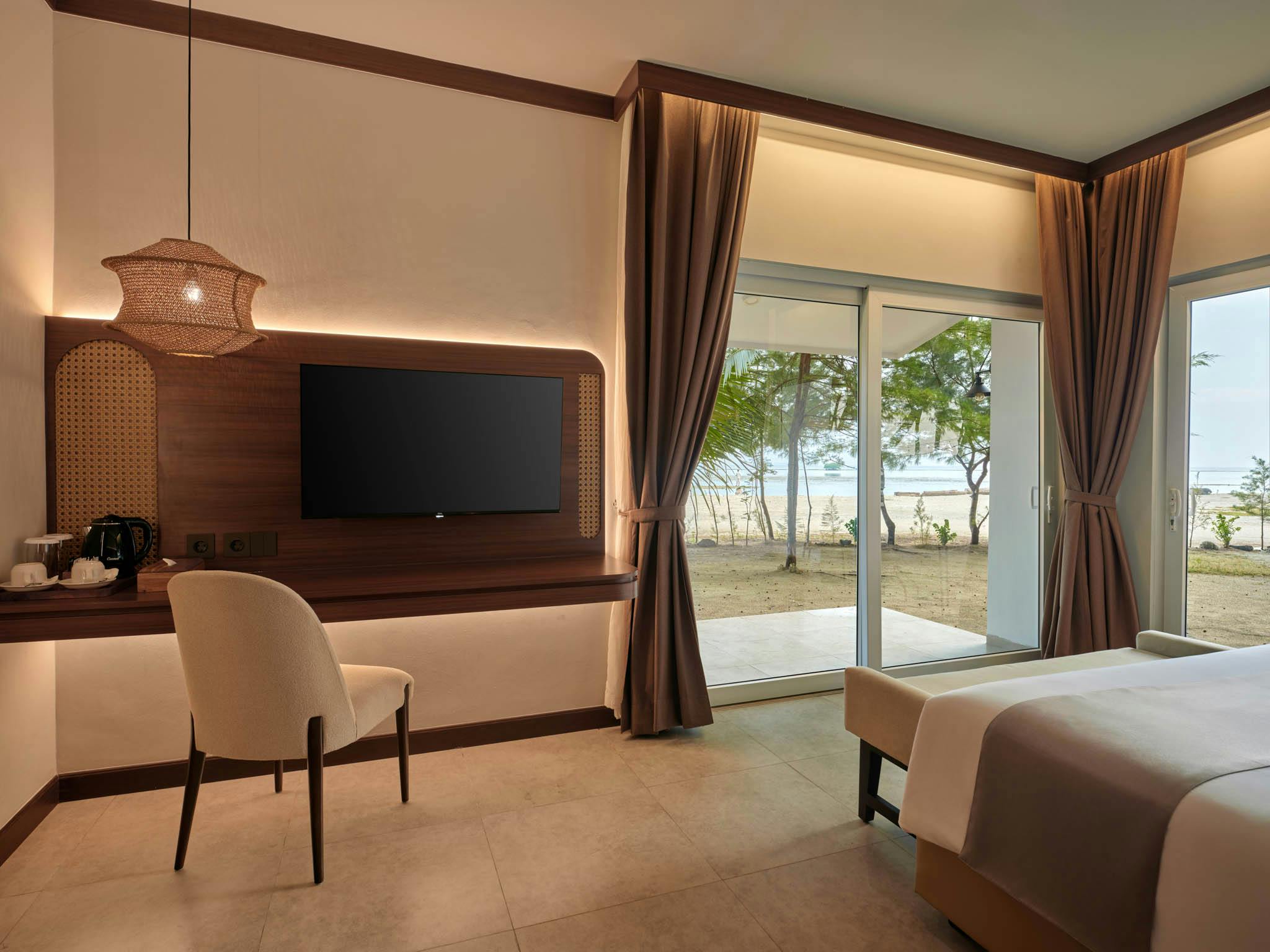 Interior of cabin at Batumera Pulau Payung in Thousand Islands