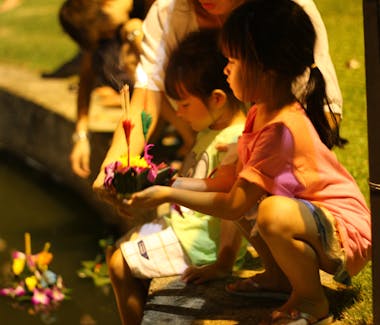 Floating lanterns Villa Maly Boutique Hotel