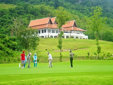 Golf course luang prabang Laos