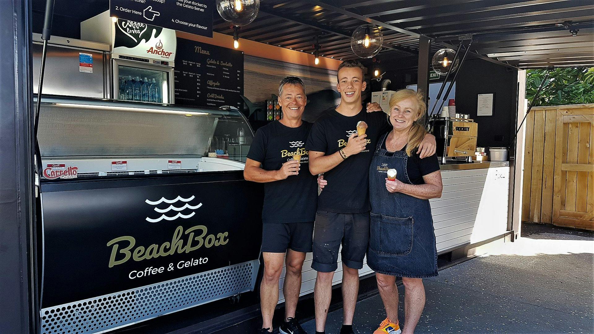 The team at BeachBox Coffee & Gelato, Coopers Beach