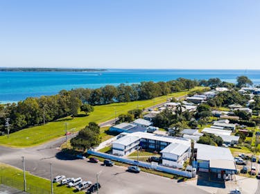 Dunwich Apartments aerial view