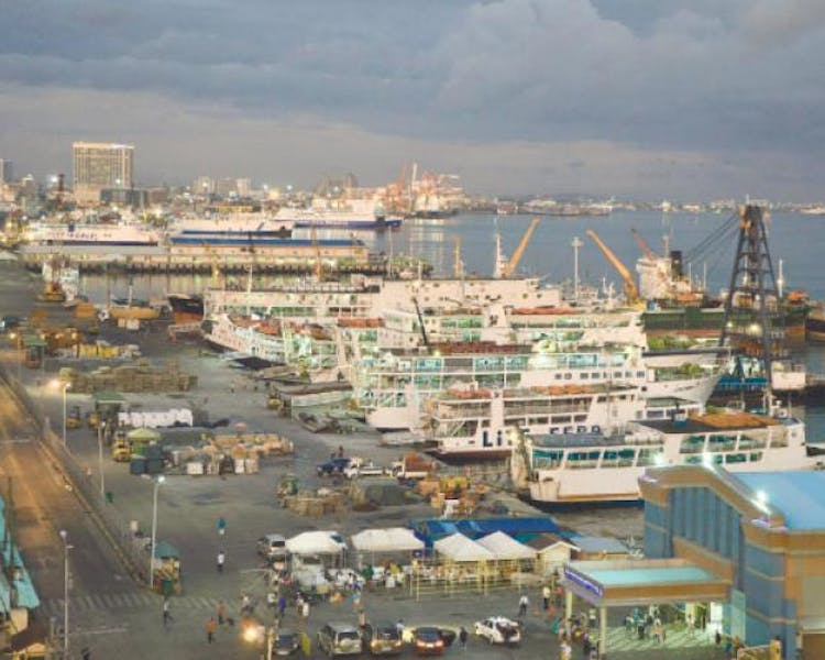 Port of Cebu where all boats reside.