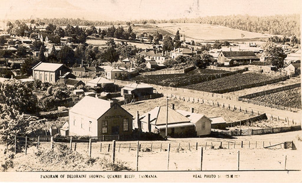 Historic photo of Deloraine Tasmania. Part of the history of Blakes Manor