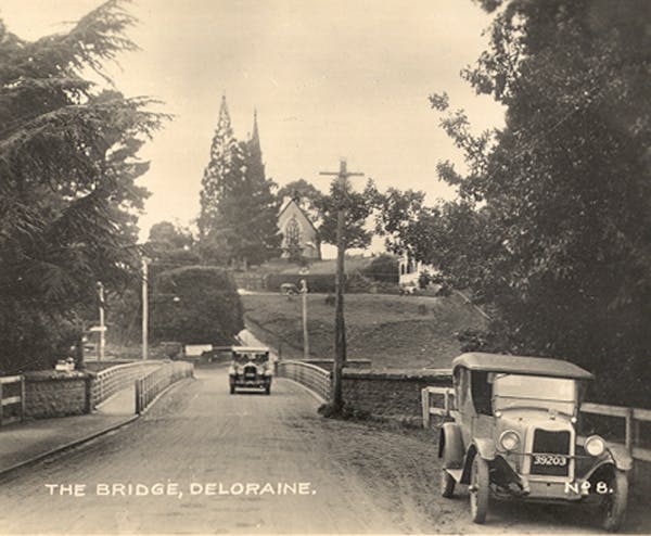 Historic photo of Deloraine Tasmania. Part of the history of Blakes Manor
