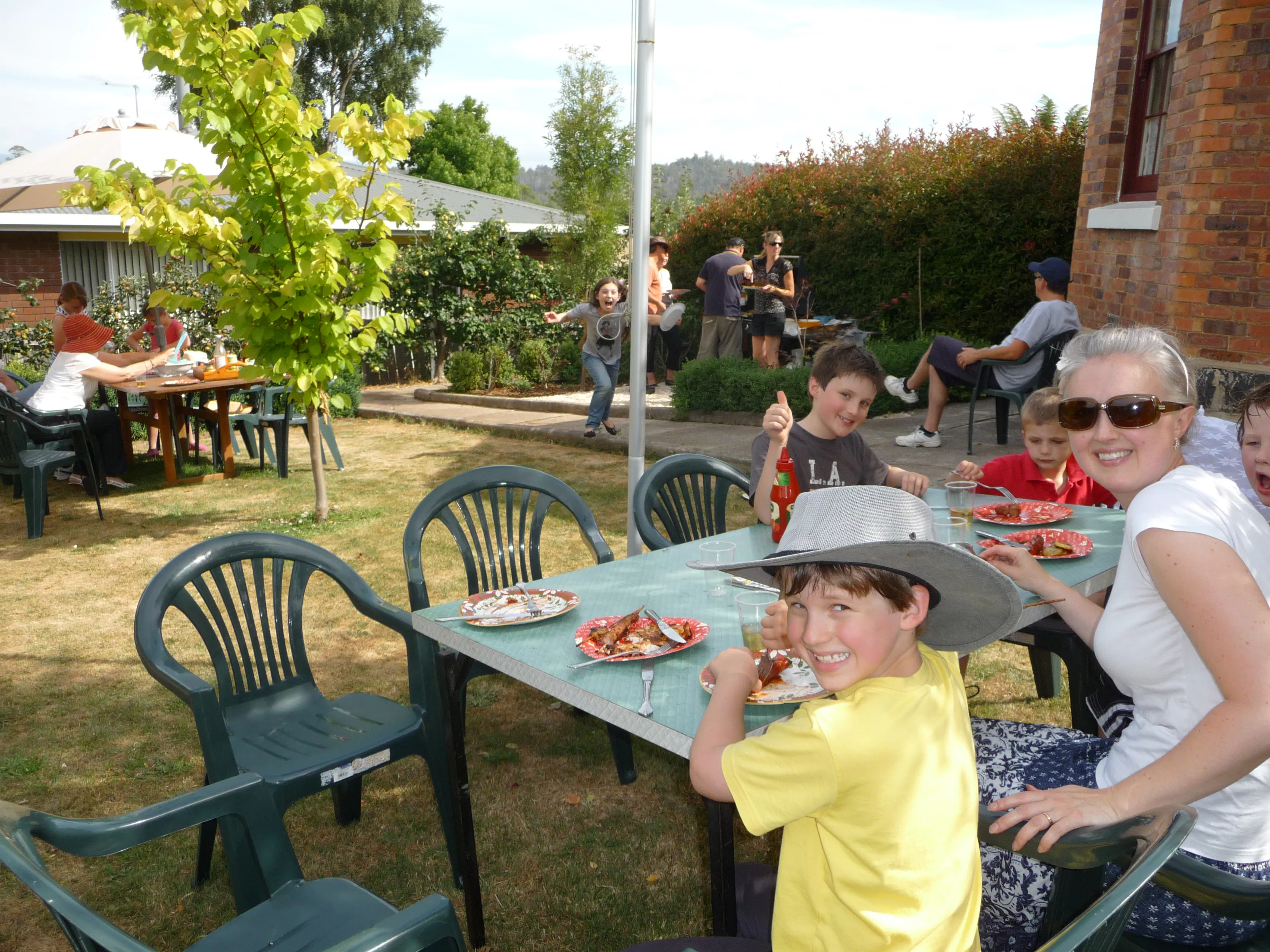 Perfect for large groups and families. The huge garden and BBQ area at Blakes Manor.