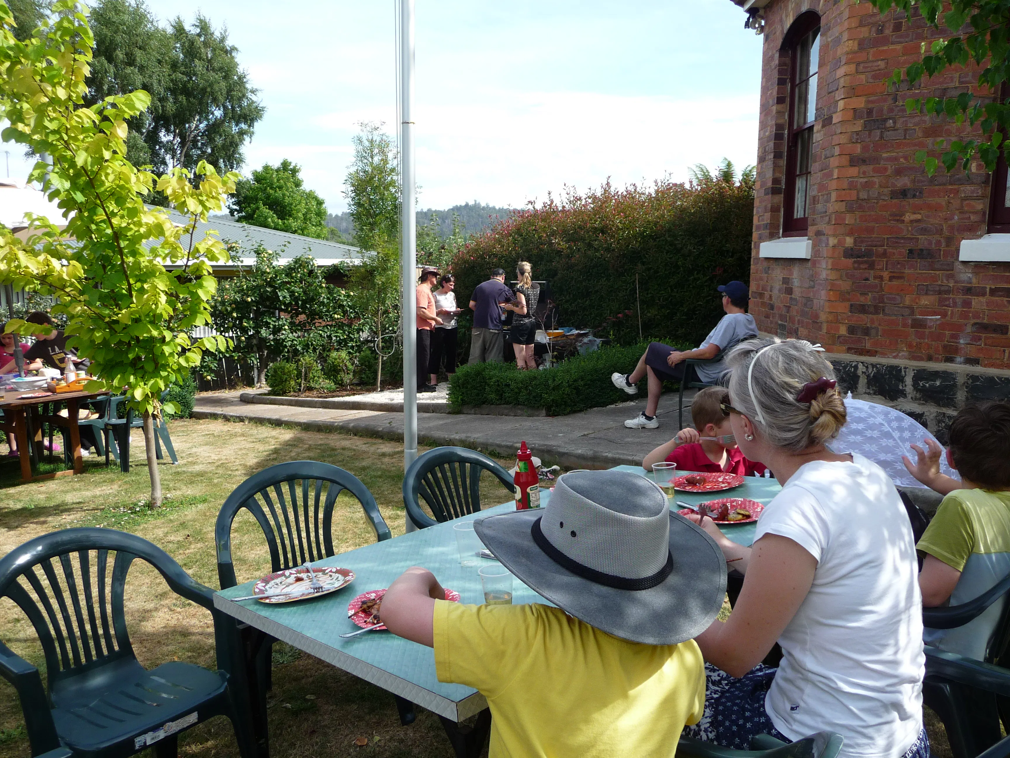 Perfect for large groups and families. The huge garden and BBQ area at Blakes Manor.