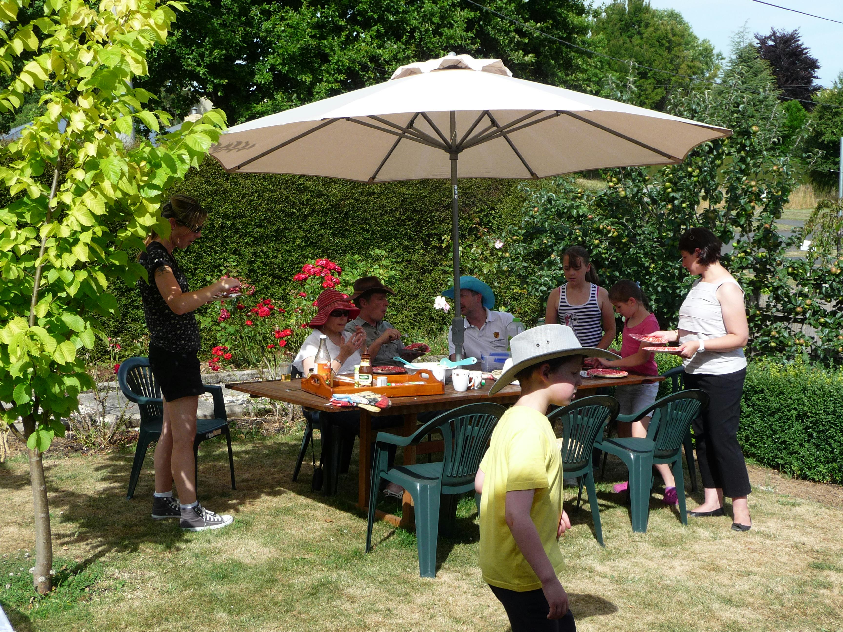Perfect for large groups and families. The huge garden and BBQ area at Blakes Manor.