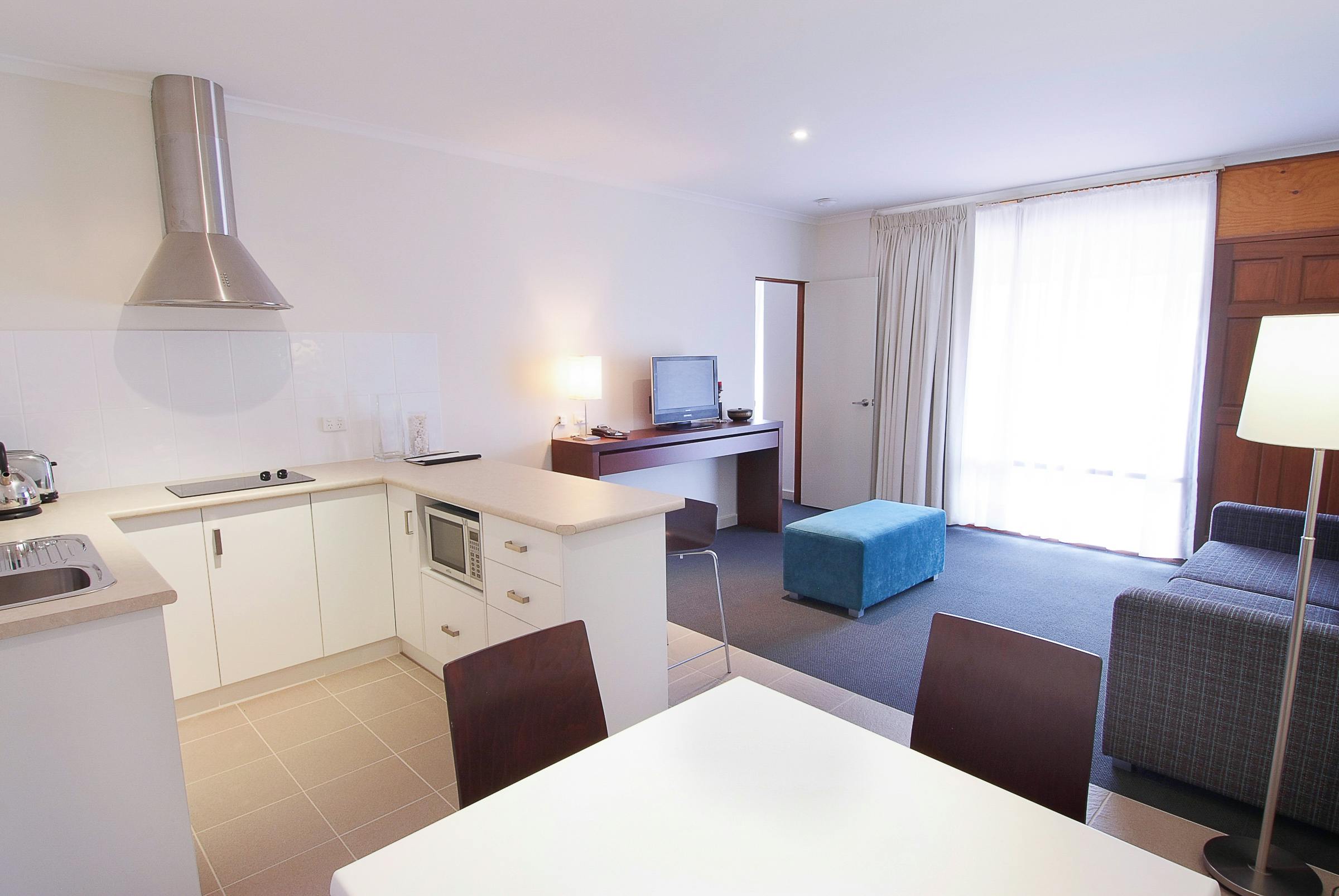 Kitchenette & comfy sofa at Standpipe.