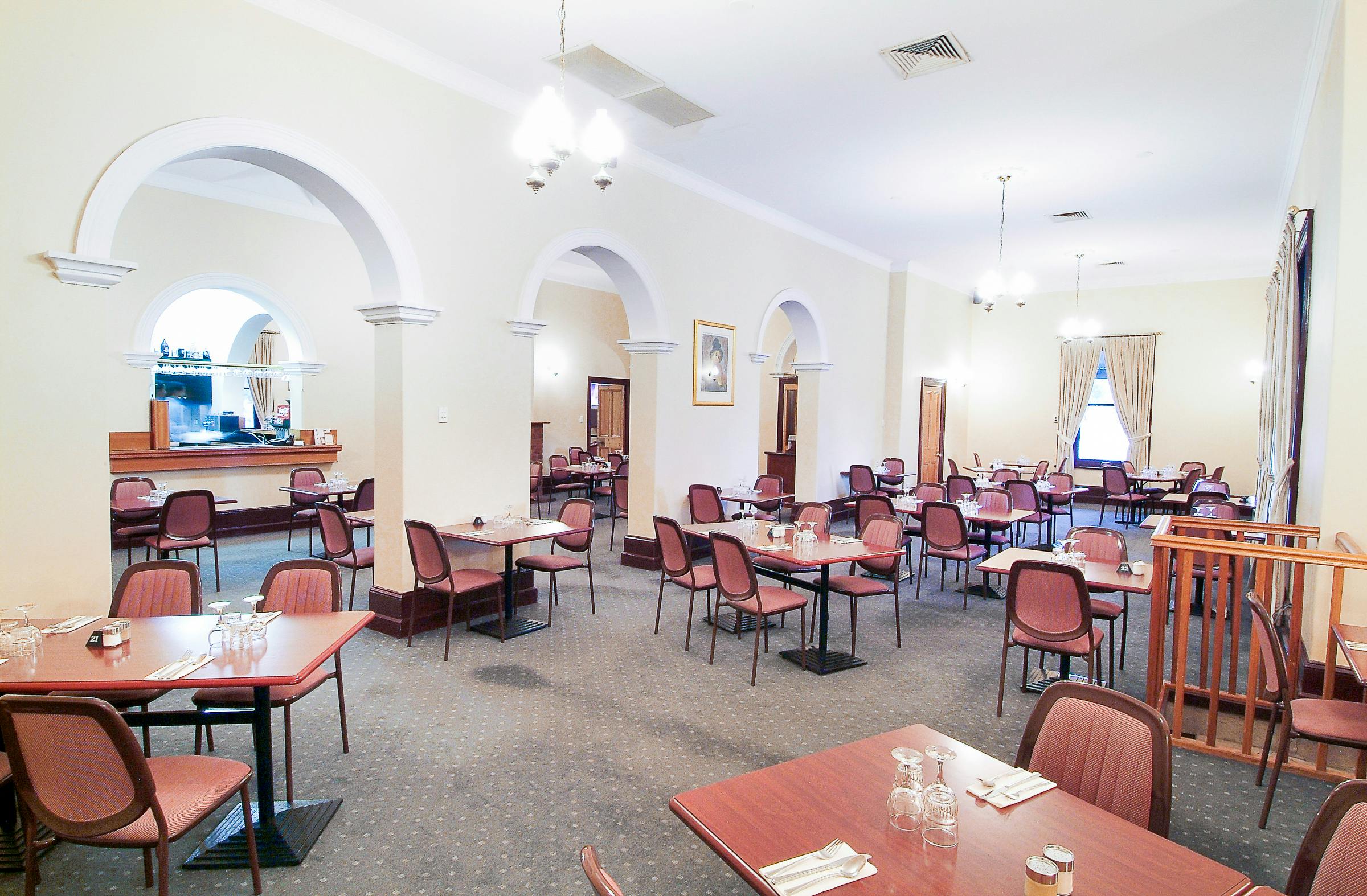 Experience Classic Comfort Food in Standpipe Inn's Inviting Dining Room.