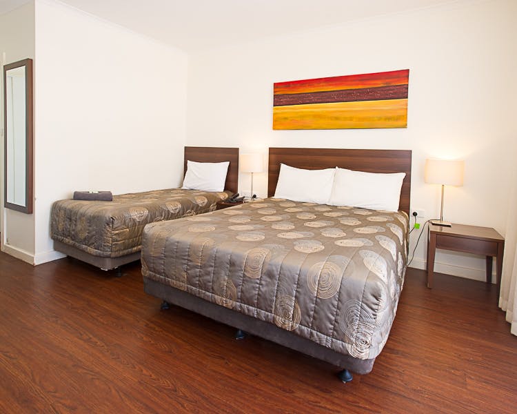 Comfortable beds for a good night's sleep.