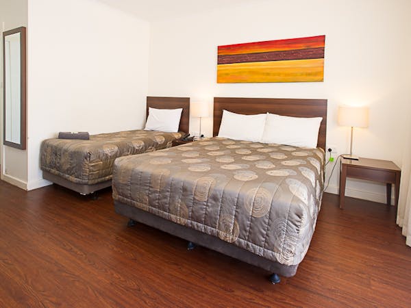 Comfortable beds for a good night's sleep.