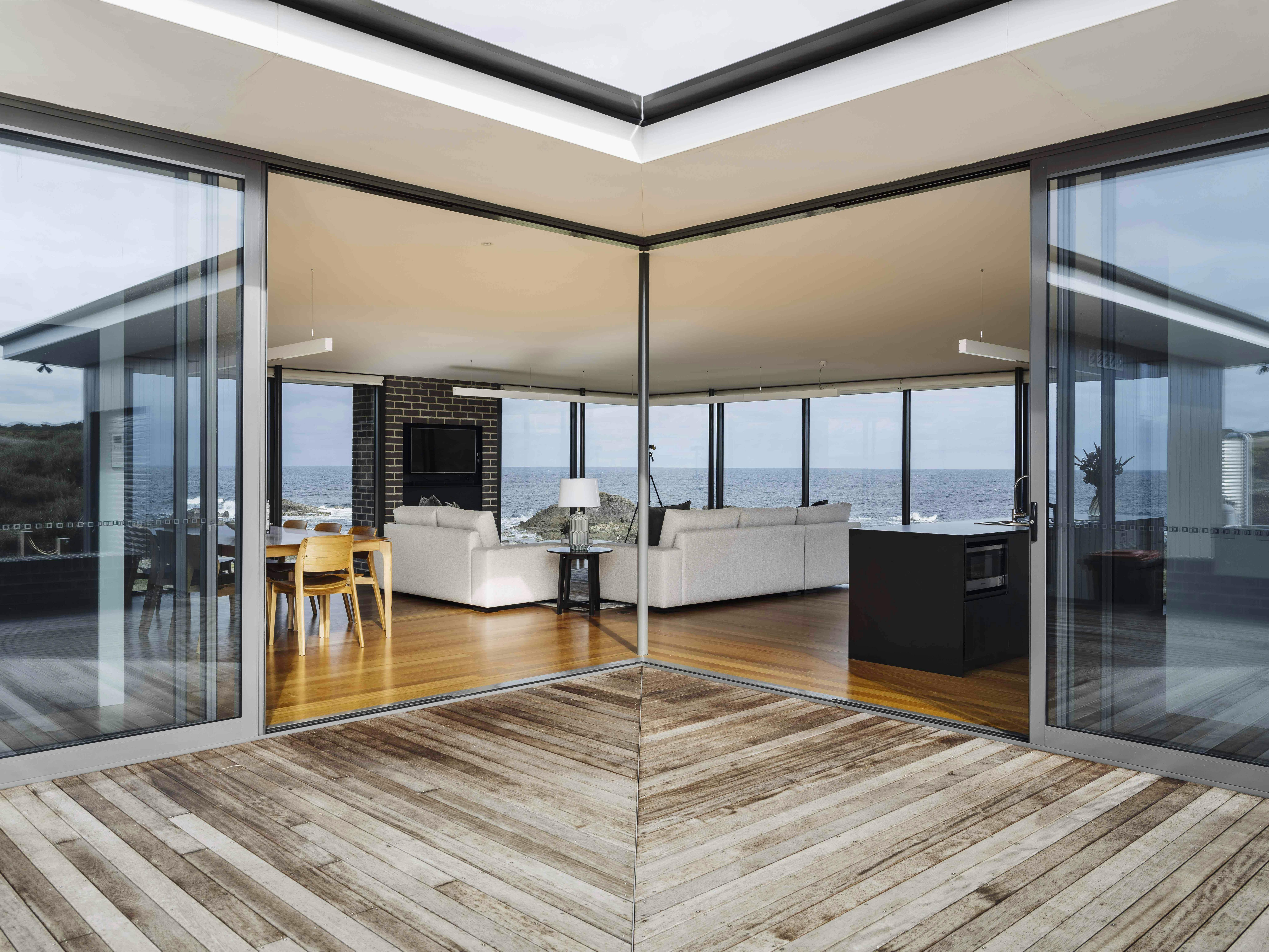 room showcasing the superb views