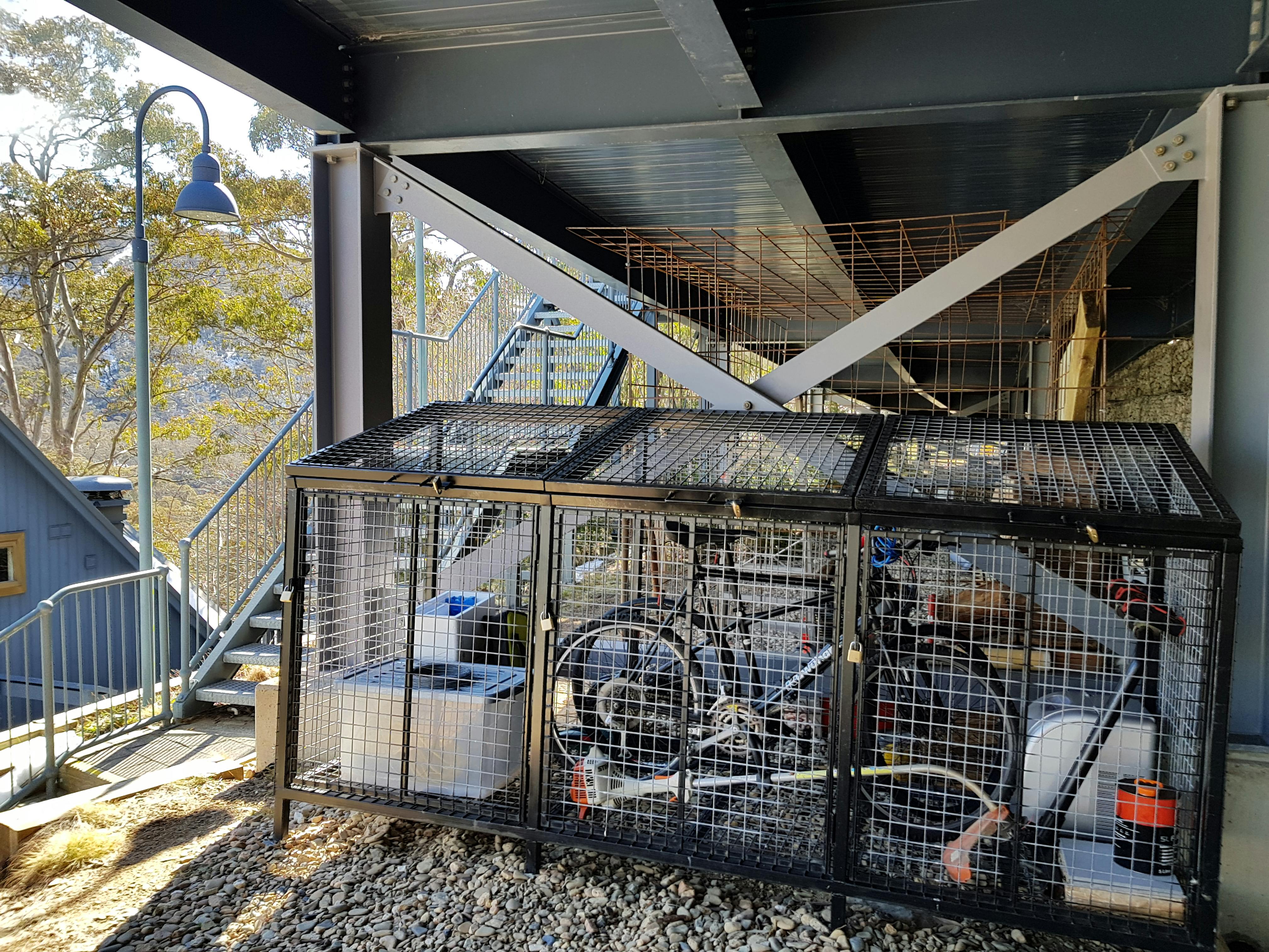 Dedicated bike storage 20 steps from the Alpine way