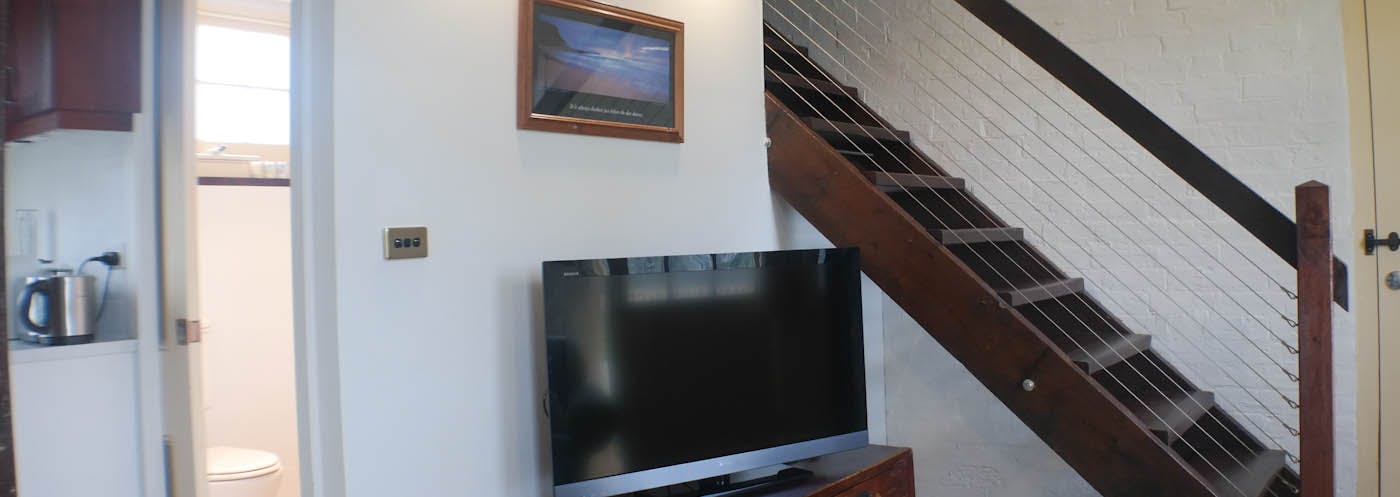 Tack room stairs, Bon Accord B&B in Sale, Gippsland.