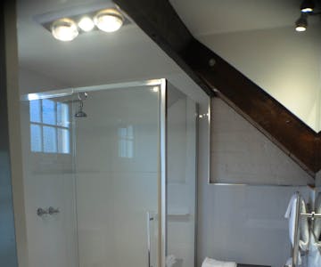 Tack room bathroom Bon Accord B&B in Sale, Gippsland.