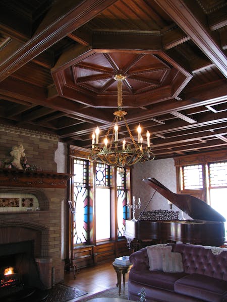 Interior of the Music Room showing the Knabe piano (1899)