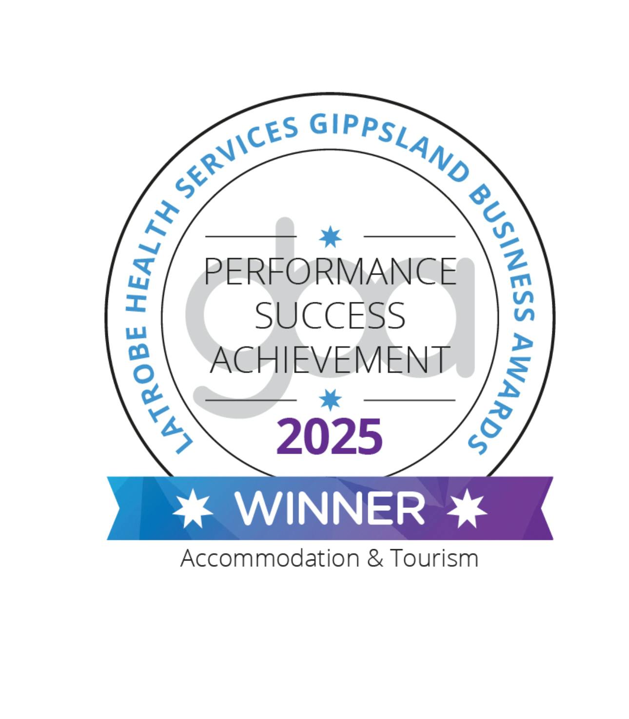 2025 Gippsland Business Awards winner Accommodation and Tourism