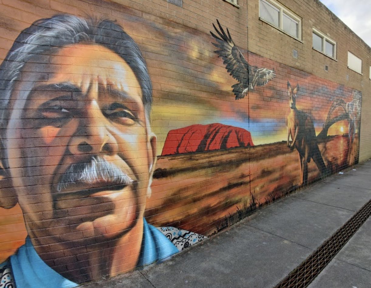 Yarram bakery Indigenous Heesco mural