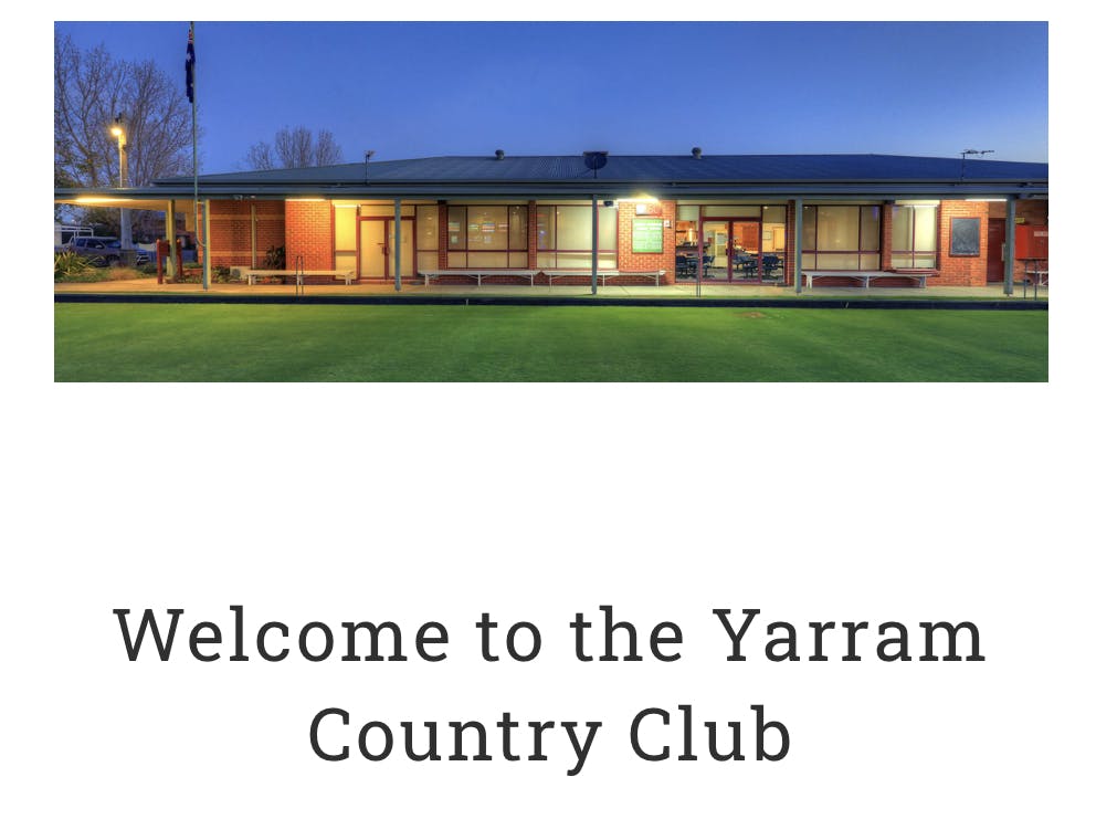 Welcoem to Yarram Country Club