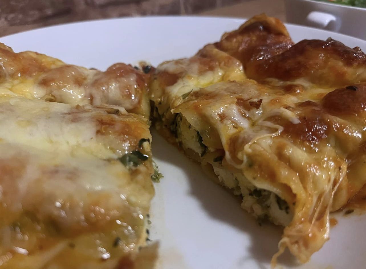 freshly baked cannelloni at Versicilia Ristorante