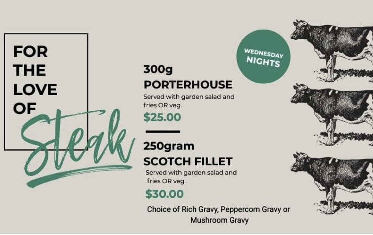 Wednesday night Steak Night