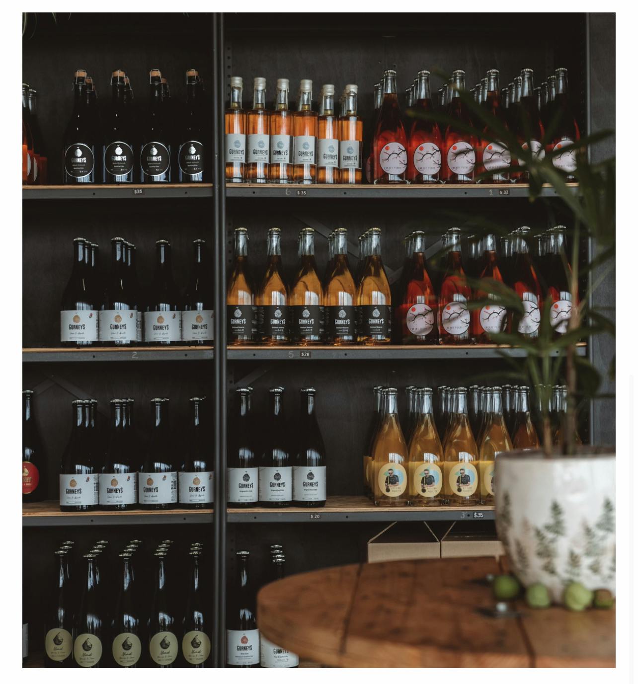 Gurneys Cider cellar door sales