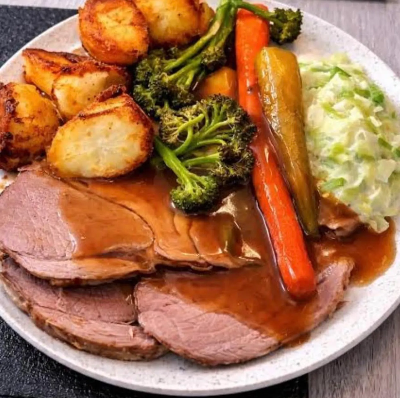 Sunday night specialty at the Port Albert General Store is homemade roast with vegetables