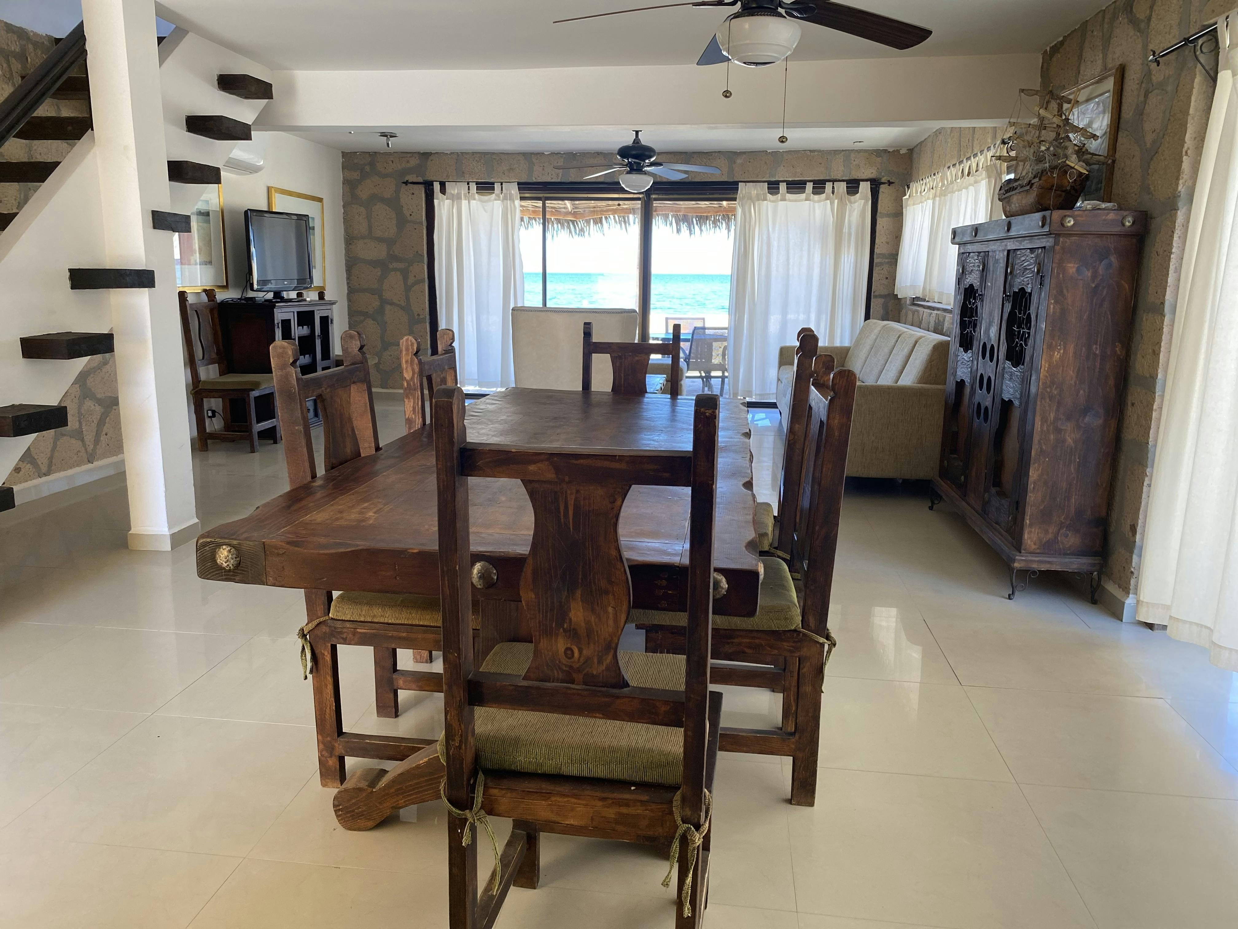 House 1 Living, dinning, tv Ocean front