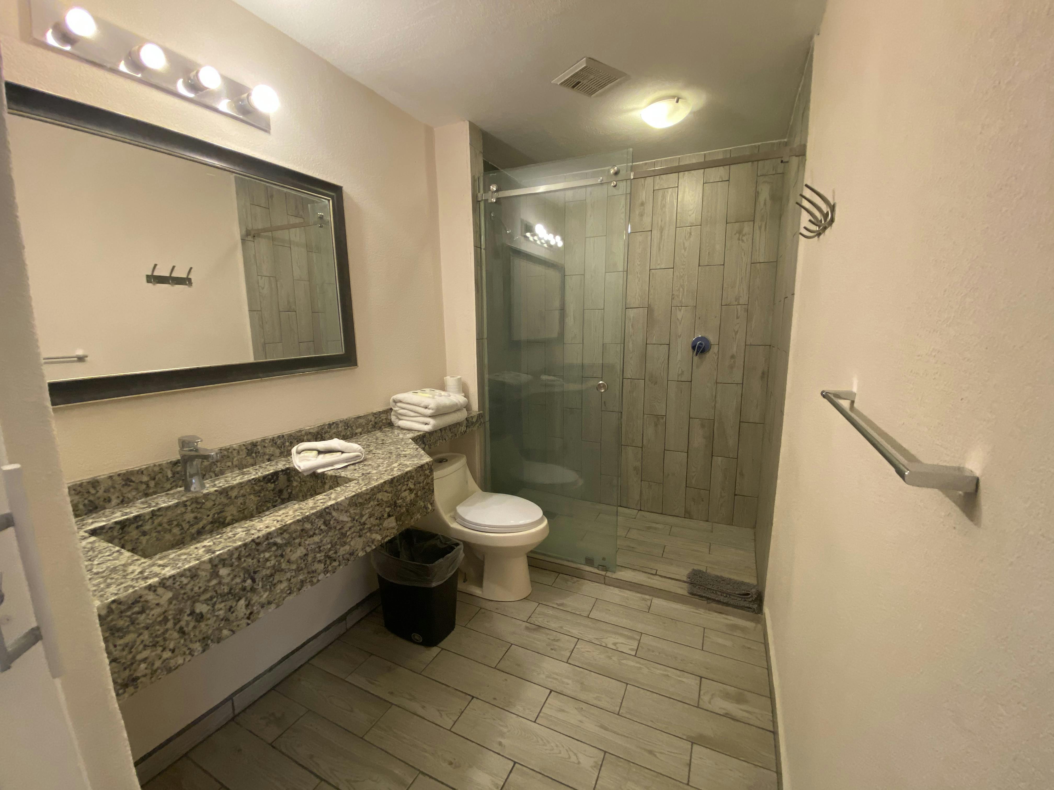 Triple pool front new bathroom