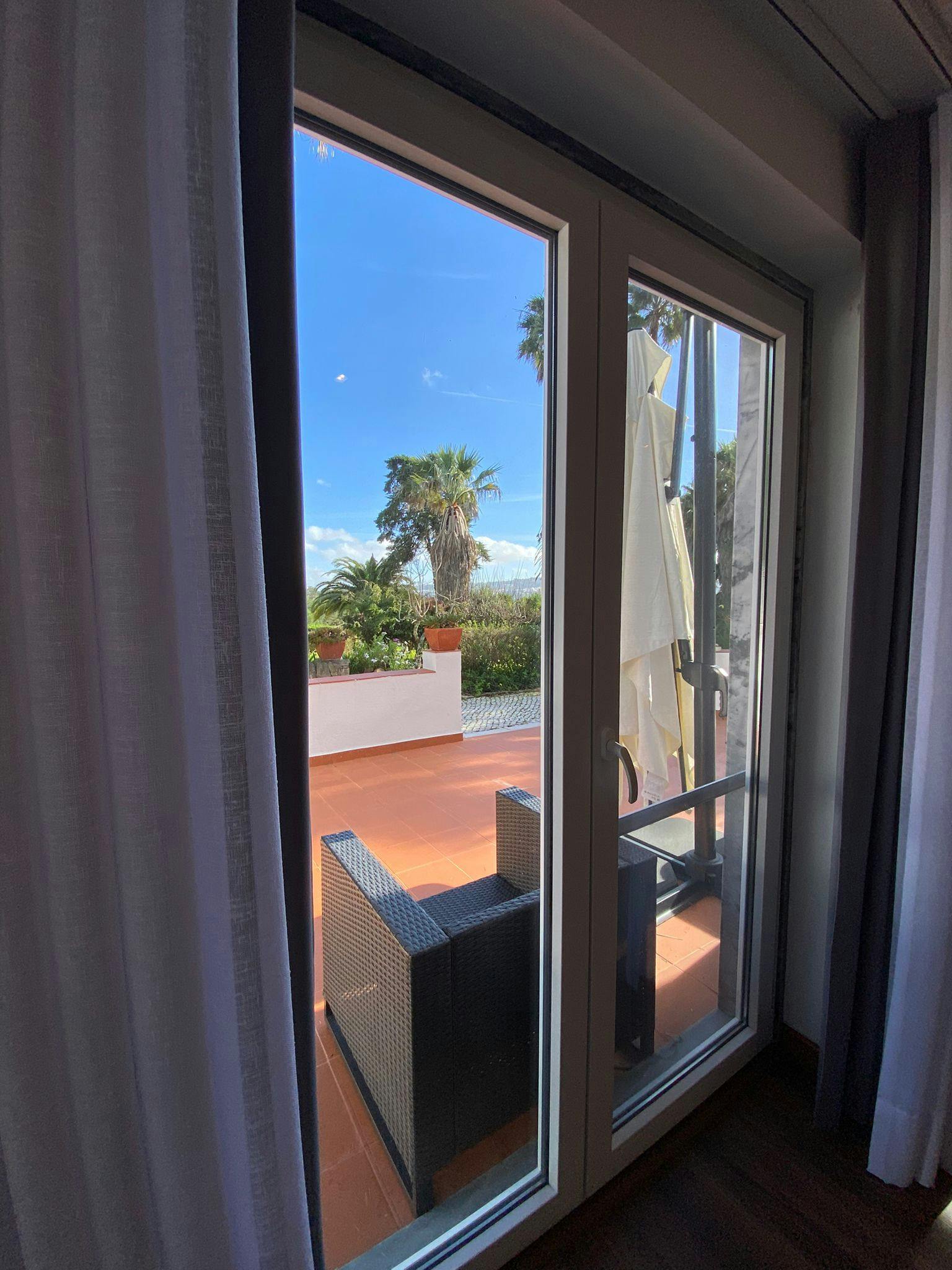 Mountain Family room view and terrace
