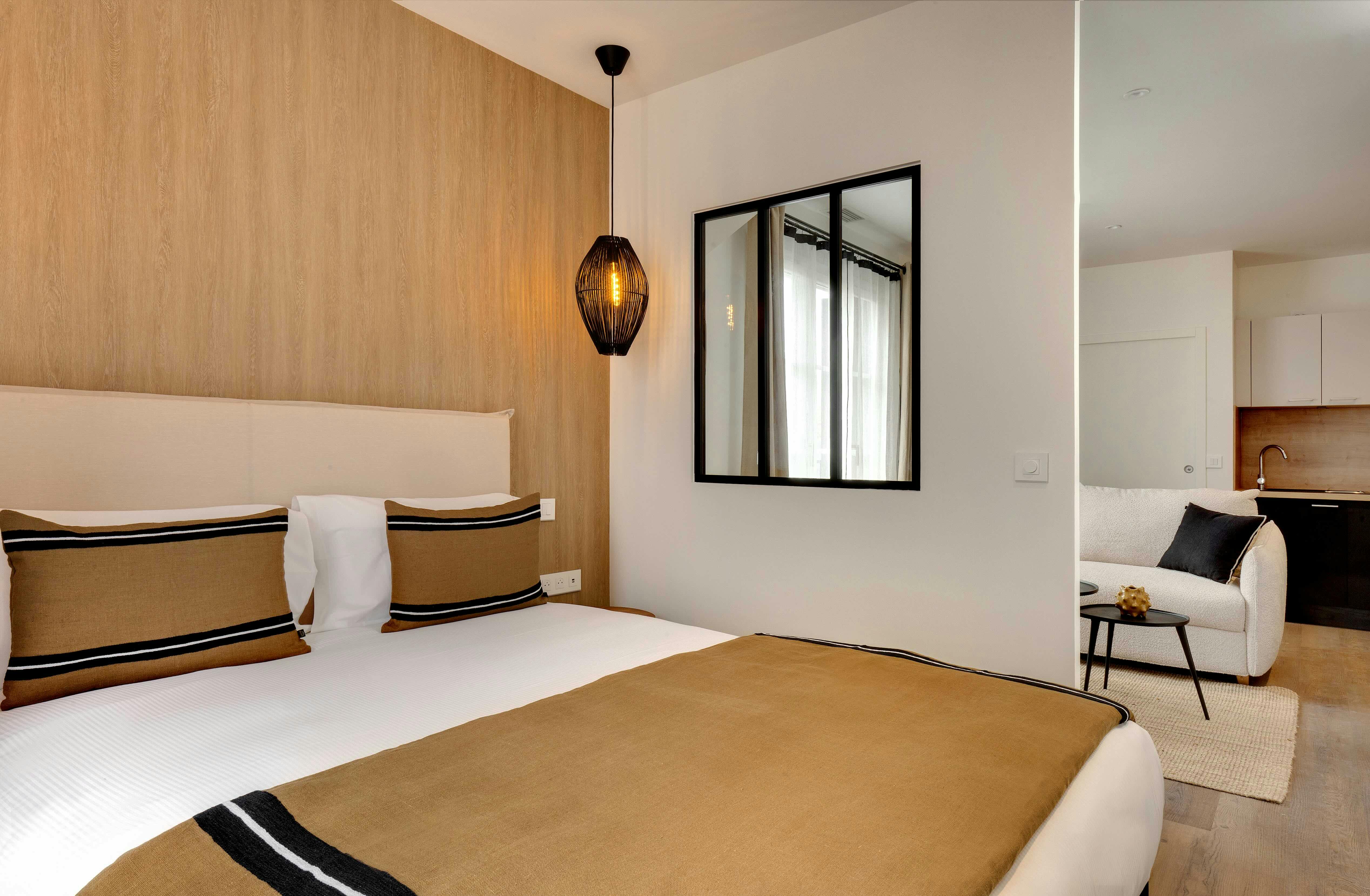 Chambre de l'appartement Madeloc à Collioure